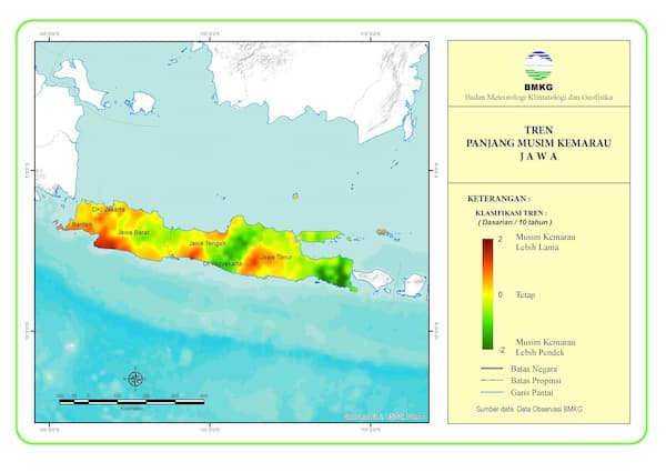 Atlas Pemutakhiran Peta Eksposure Perubahan Iklim Jawa Nusa Tenggara Timur (NTT) dan Nusa Tenggara Barat (NTB) Tahun 2014