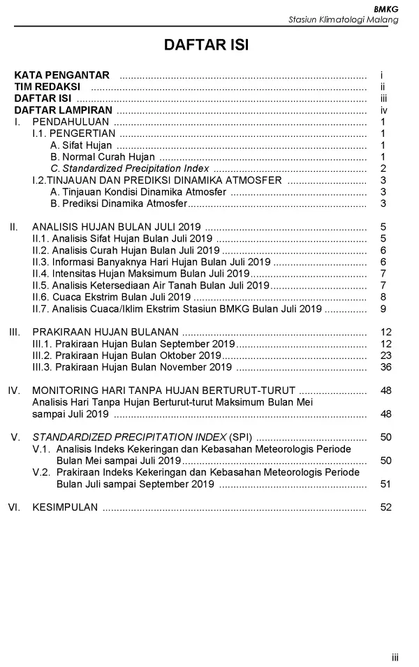 |Buletin - Bulanan| Analisis Hujan Juli 2019 dan Prakiraan Hujan Bulan September - Oktober - November 2019 di Provinsi Jawa Timur  Halaman 40 dari total 73 Halaman