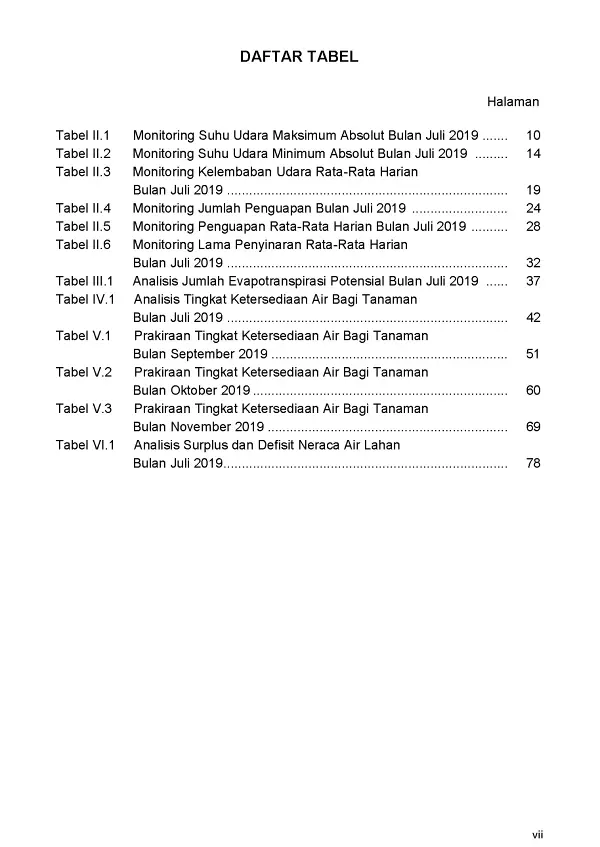 |Buletin - Bulanan| Informasi Iklim dan Lingkungan Vol VII Juli 2019 Halaman 10 dari total 101 Halaman
