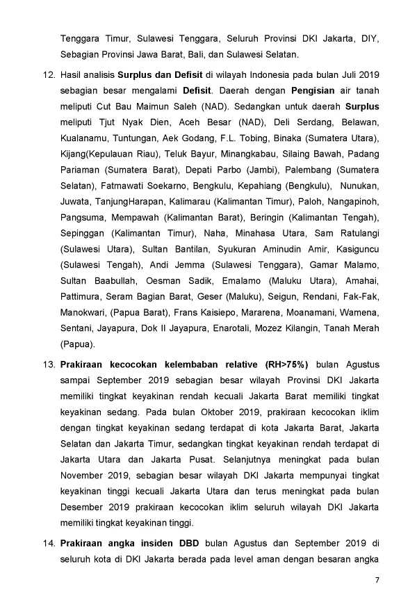 |Buletin - Bulanan| Informasi Iklim dan Lingkungan Vol VII Juli 2019 Halaman 18 dari total 101 Halaman