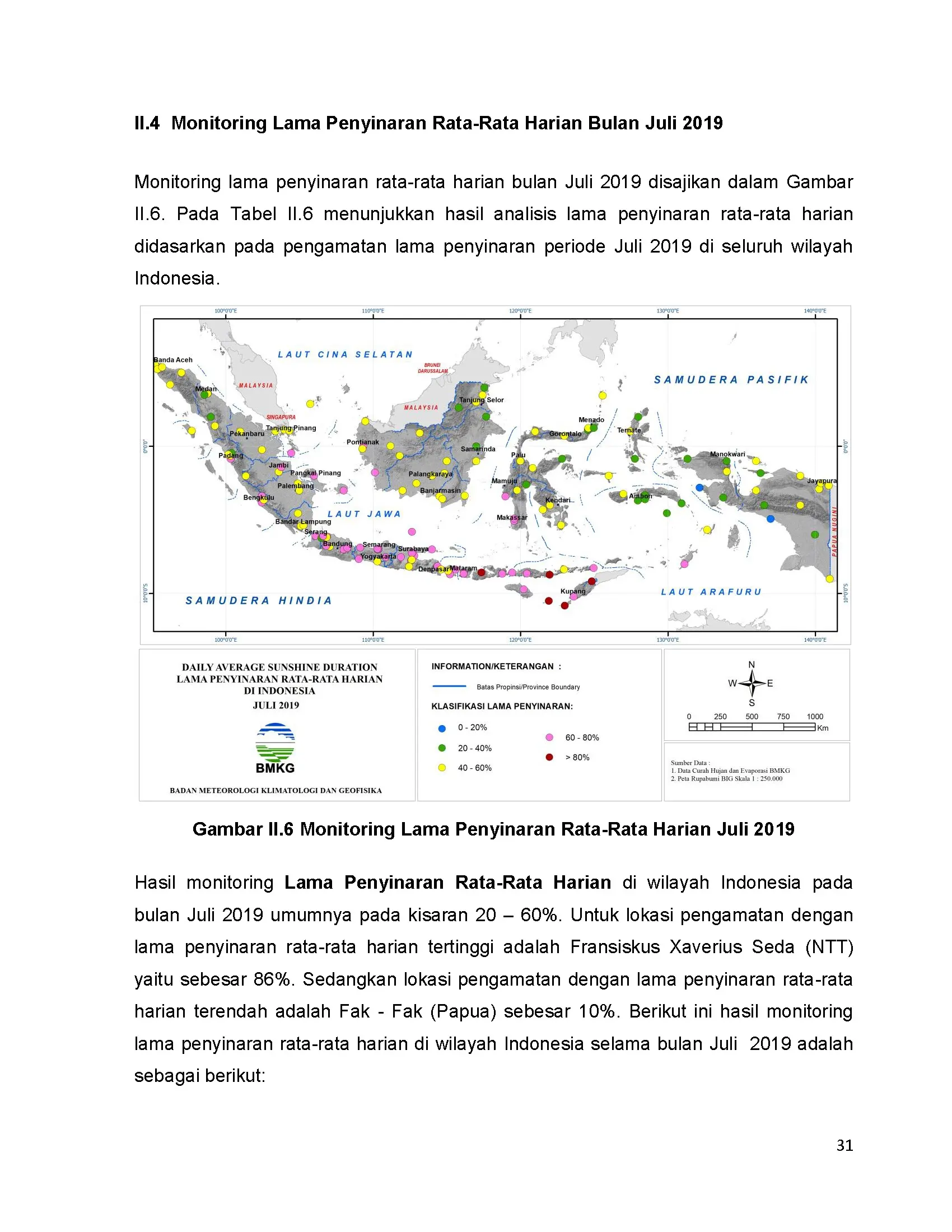 |Buletin - Bulanan| Informasi Iklim dan Lingkungan Vol VII Juli 2019 Halaman 42 dari total 101 Halaman