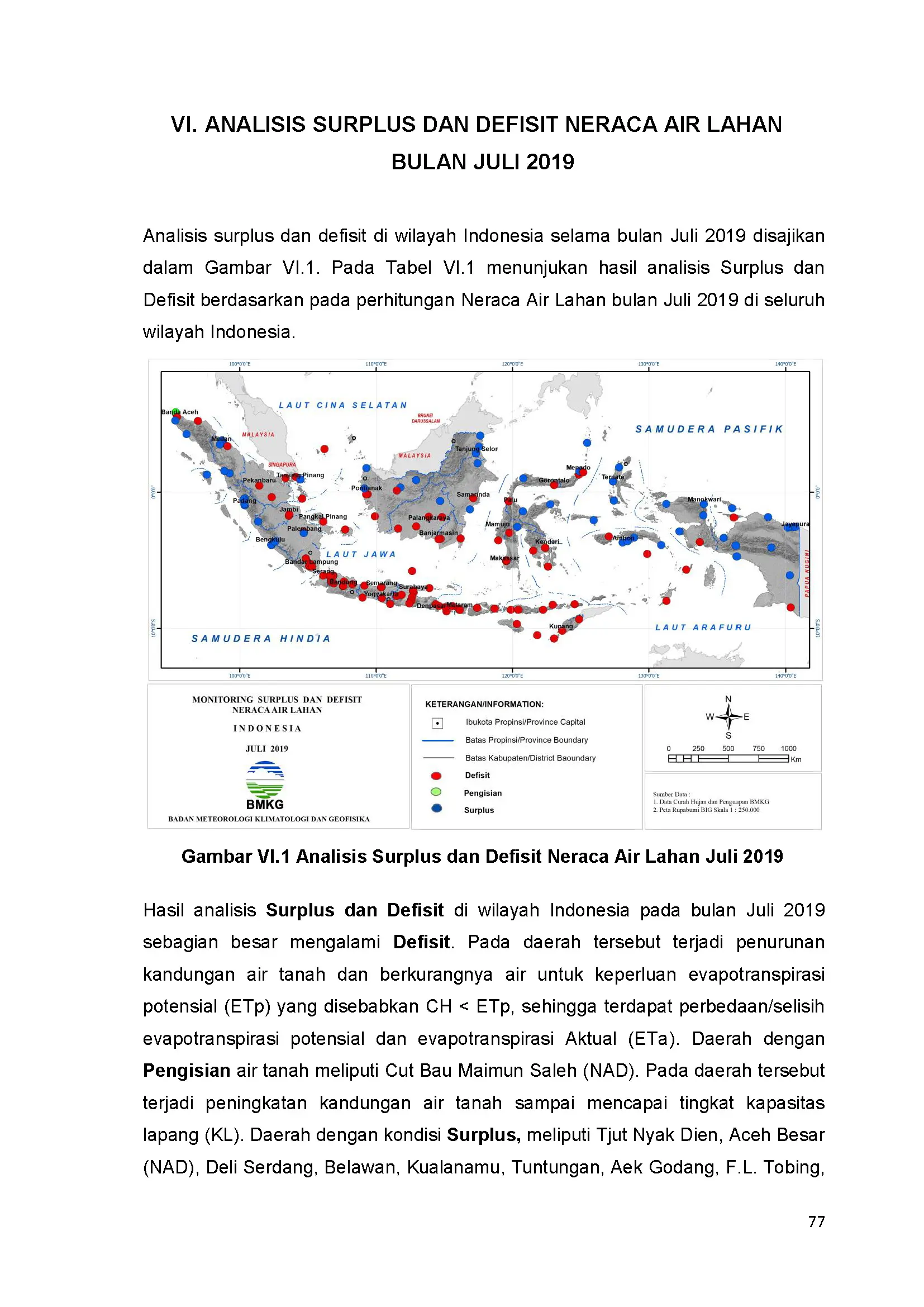 |Buletin - Bulanan| Informasi Iklim dan Lingkungan Vol VII Juli 2019 Halaman 88 dari total 101 Halaman