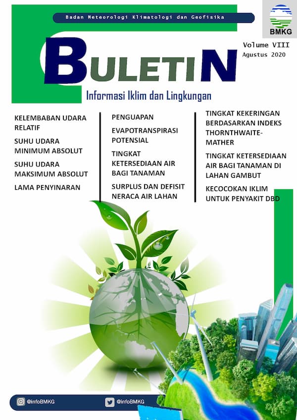 (Buletin - Bulanan) Informasi Iklim dan Lingkungan Volume VIII Bulan AGUSTUS Tahun 2020 Update dari Analisis dari Bulan Juli Tahun 2020