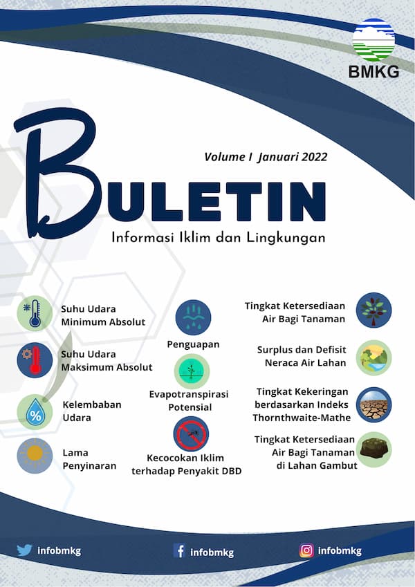 (Buletin - Bulanan) Informasi Iklim dan Lingkungan Volume I Edisi Bulan JANUARI Tahun 2022 Update dari Analisis dari Bulan Desember Tahun 2021