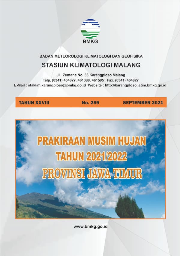 Buletin Prakiraan Musim Hujan Tahun 2021/2022 Provinsi Jawa Timur