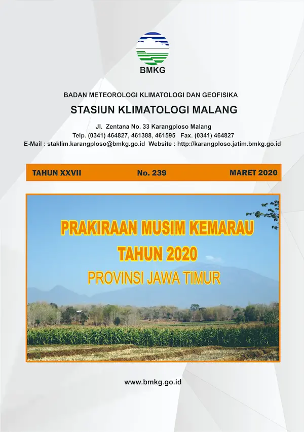 (Buletin 6 Bulanan) Prakiraan Musim Kemarau Tahun 2020 di Provinsi Jawa Timur