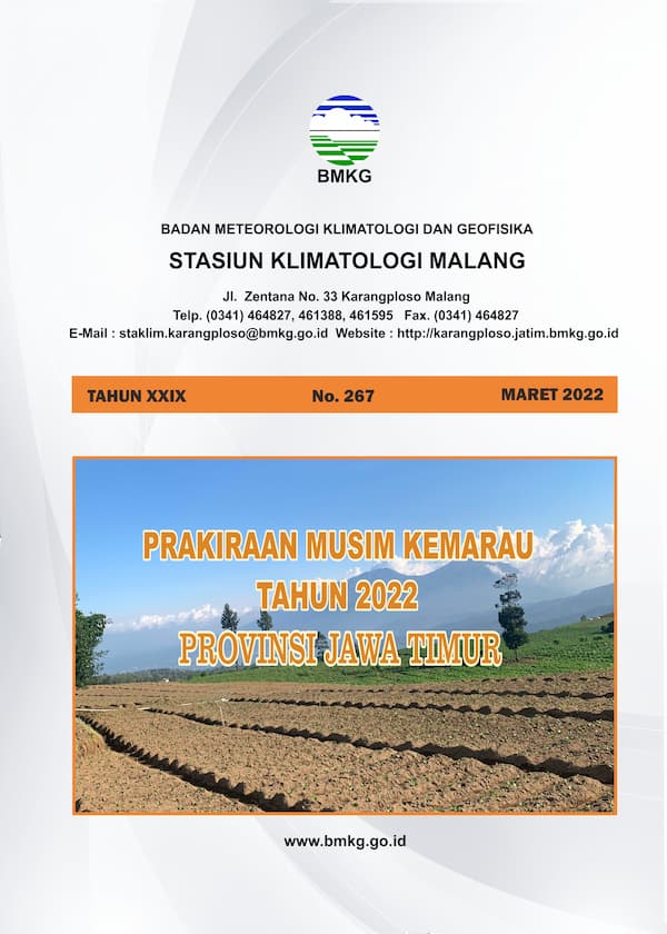 ( Buletin 6 Bulanan ) Prakiraan Musim Kemarau Tahun 2022 di Provinsi Jawa Timur