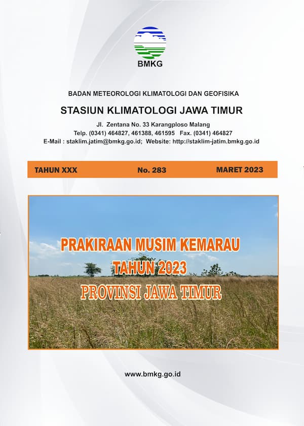 ( Buletin 6 Bulanan ) Prakiraan Musim Kemarau Tahun 2023 di Provinsi Jawa Timur