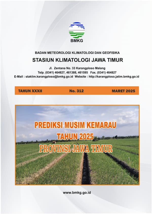 ( Buletin 6 Bulanan ) Prediksi Musim Kemarau Tahun 2025 di Provinsi Jawa Timur