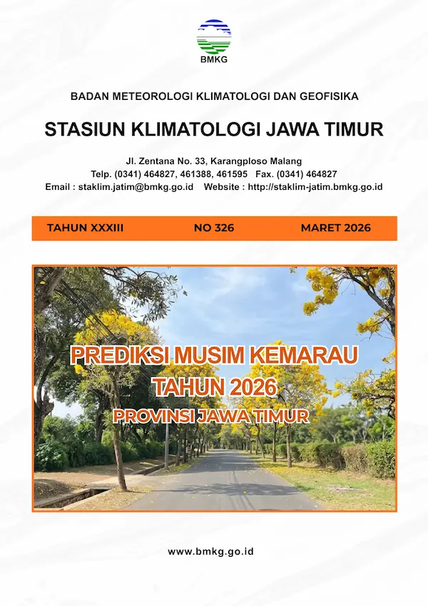 ( Buletin 6 Bulanan ) Prediksi Musim Kemarau Tahun 2026 di Provinsi Jawa Timur