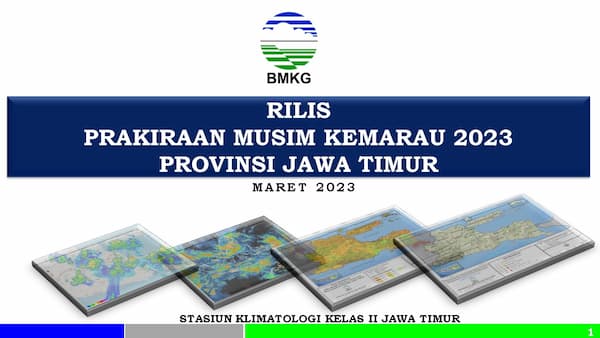 Rilis Prakiraan Musim Kemarau 2023 Provinsi Jawa Timur