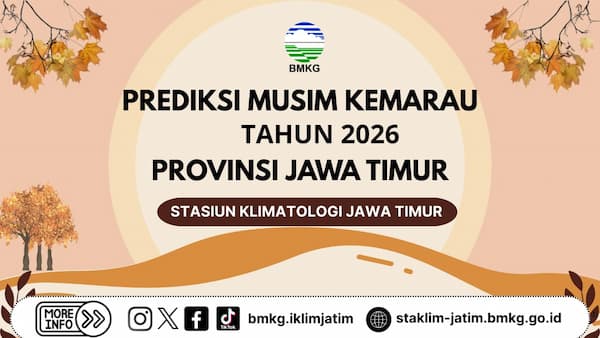 Rilis Prediksi Musim Kemarau Tahun 2026 Provinsi Jawa Timur