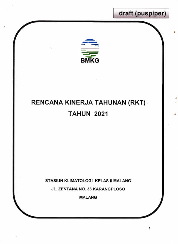 Rencana Kinerja Tahunan Tahun 2021