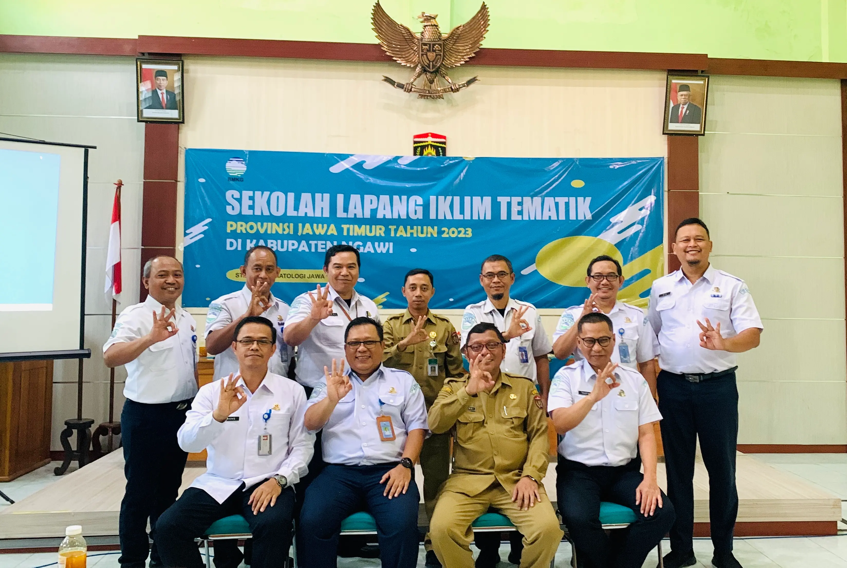 Selasa 21 Maret 2023, Sekolah Lapang Iklim (SLI) Tematik Tahun 2023 Provinsi Jawa Timur Di Kabupaten Ngawi