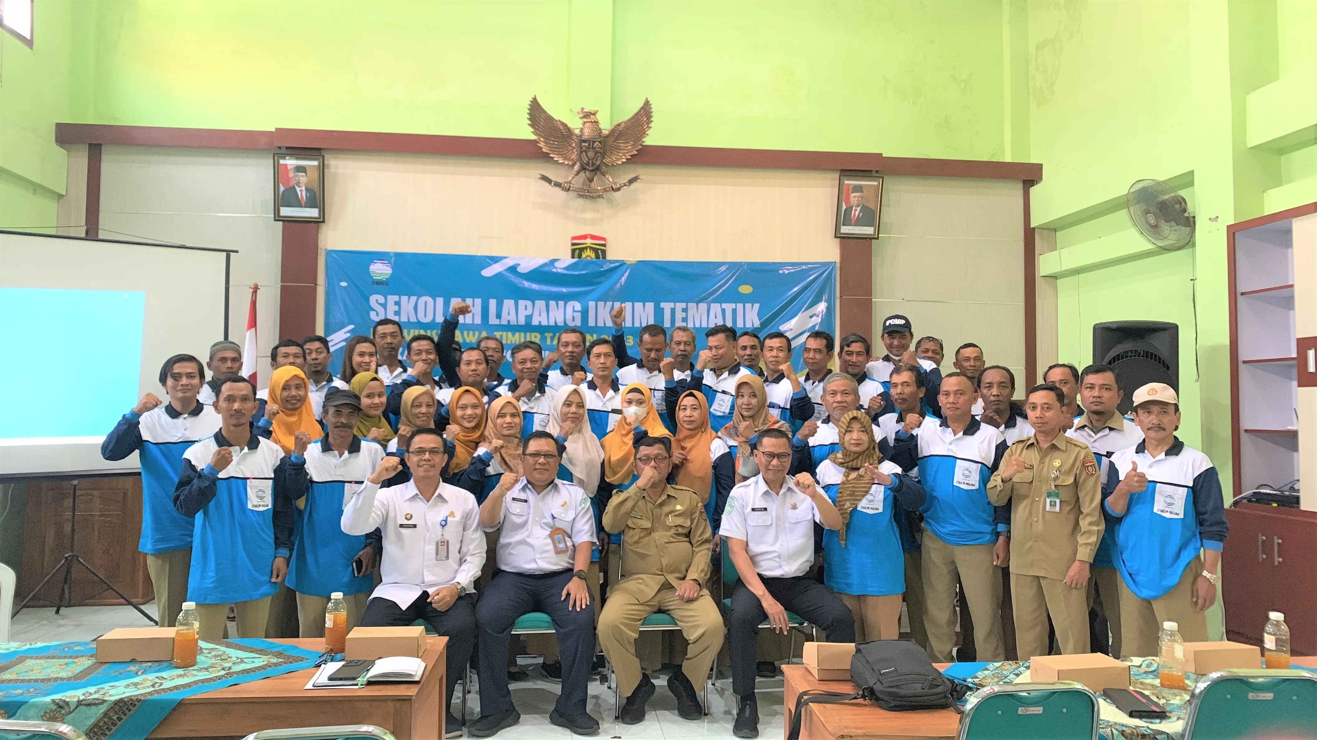 Selasa 21 Maret 2023, Sekolah Lapang Iklim (SLI) Tematik Tahun 2023 Provinsi Jawa Timur Di Kabupaten Ngawi