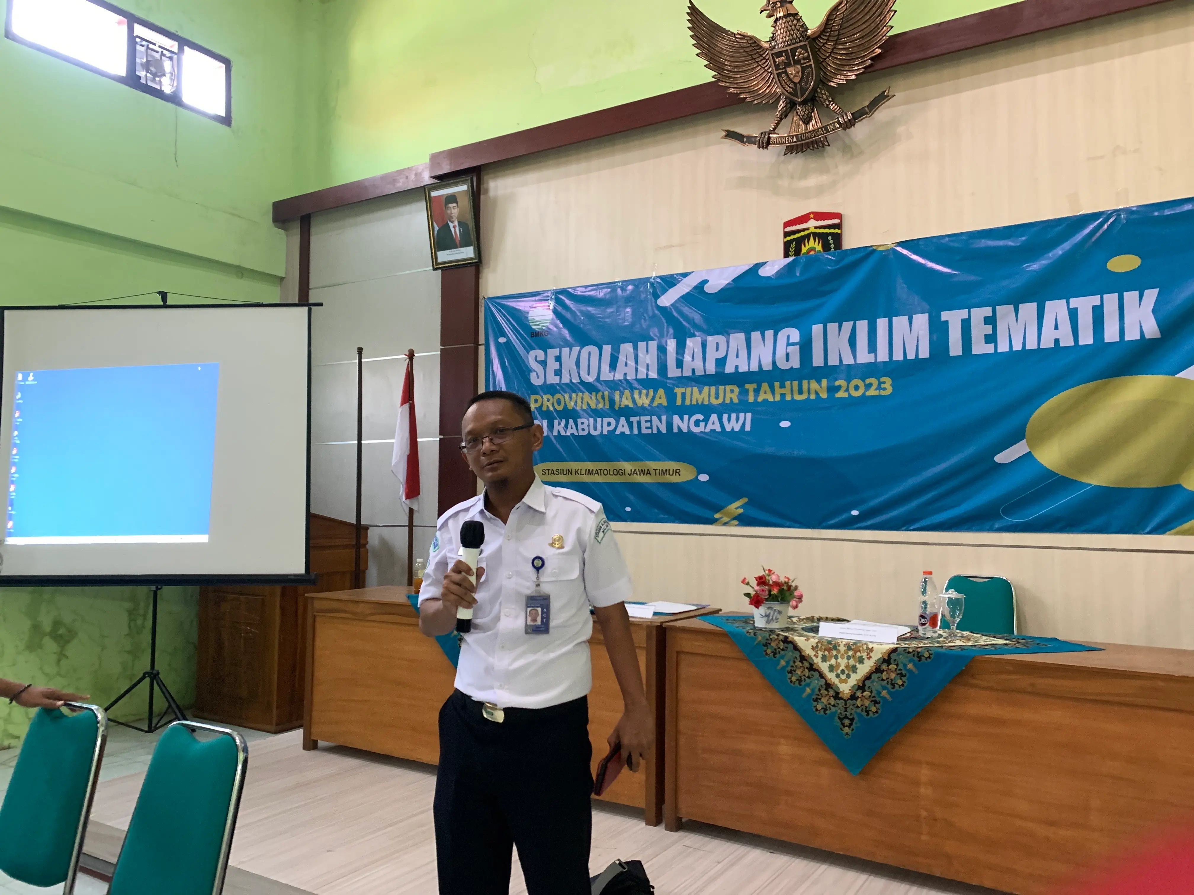 Selasa 21 Maret 2023, Sekolah Lapang Iklim (SLI) Tematik Tahun 2023 Provinsi Jawa Timur Di Kabupaten Ngawi