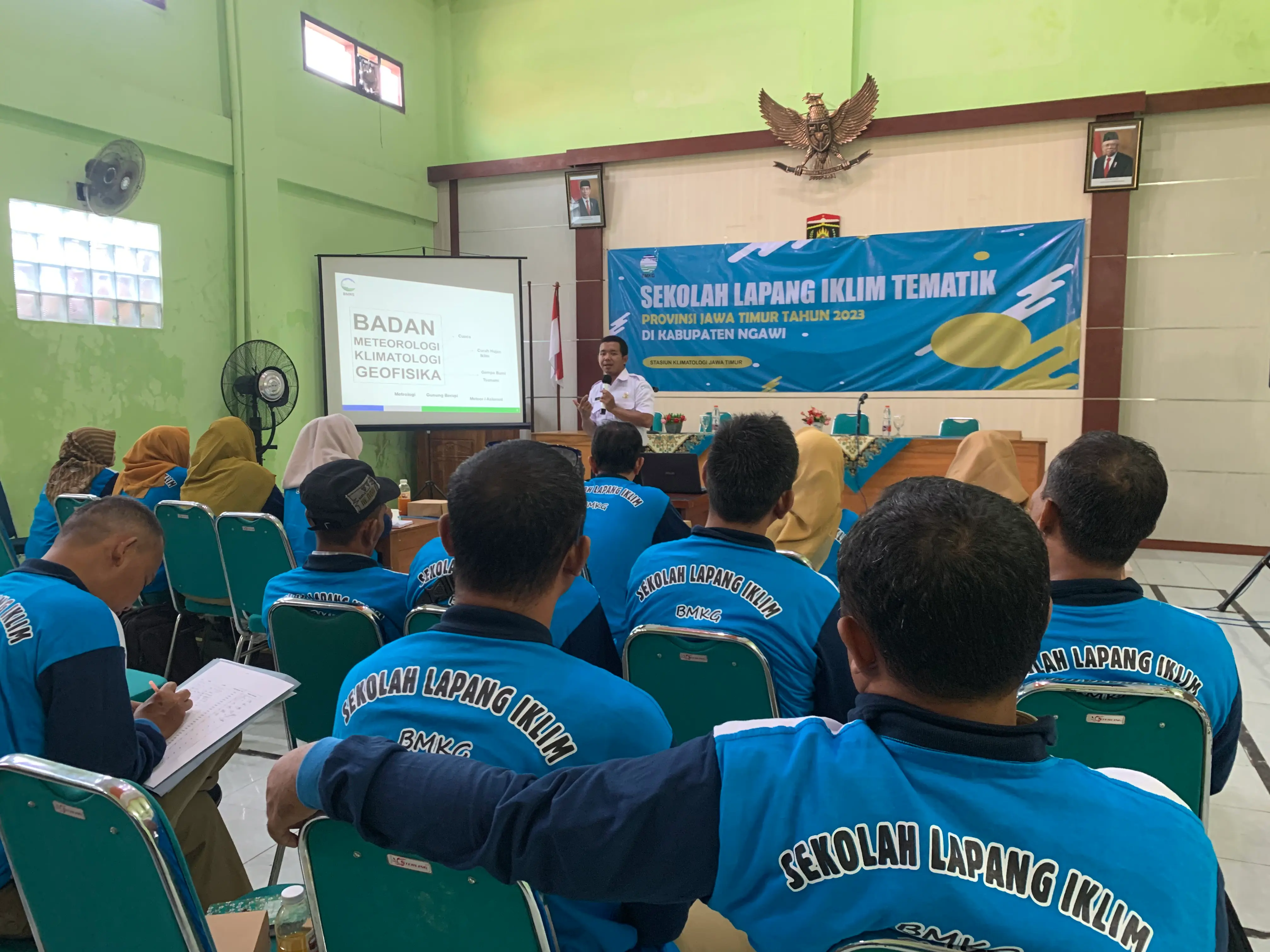 Selasa 21 Maret 2023, Sekolah Lapang Iklim (SLI) Tematik Tahun 2023 Provinsi Jawa Timur Di Kabupaten Ngawi