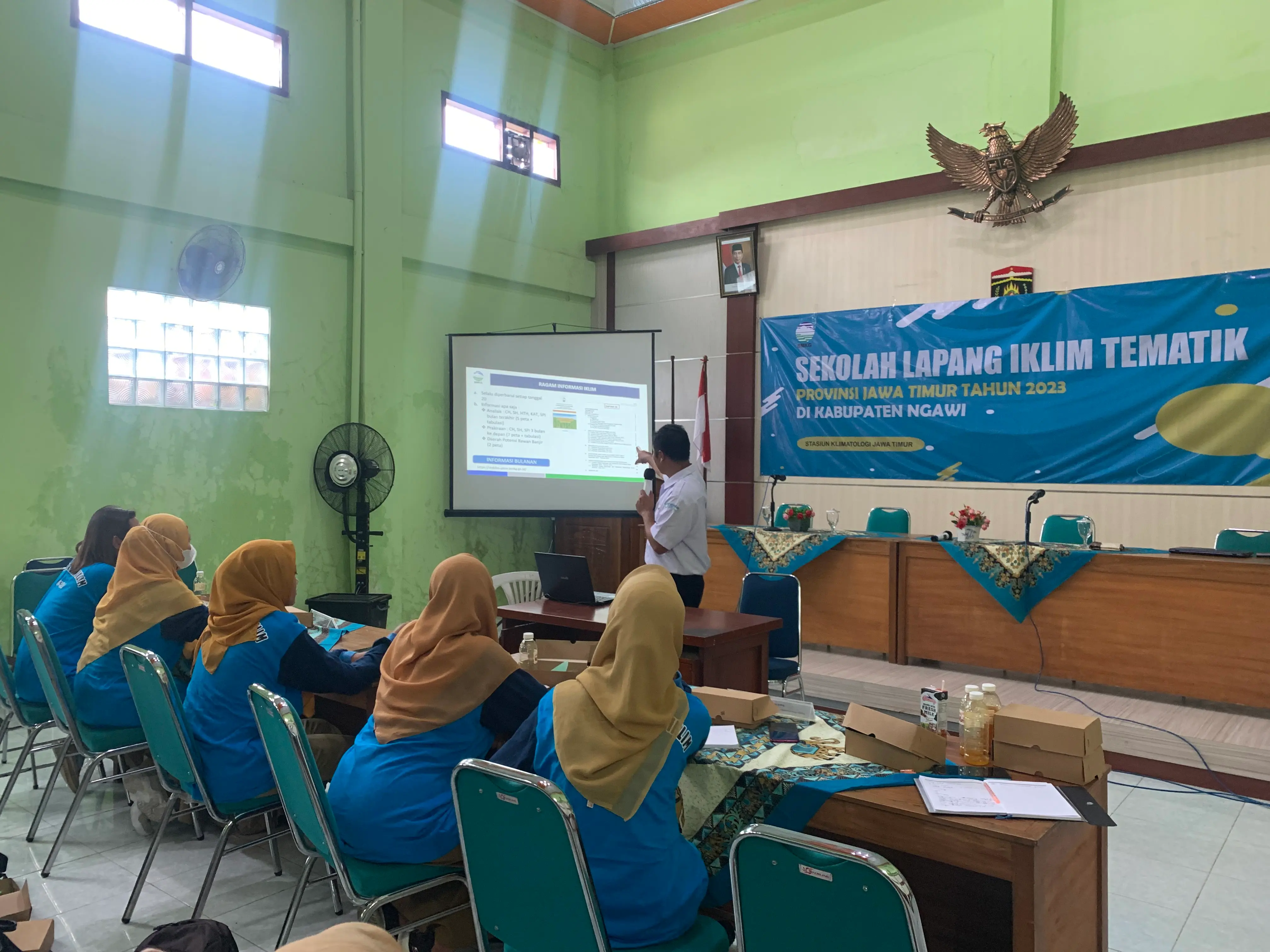 Selasa 21 Maret 2023, Sekolah Lapang Iklim (SLI) Tematik Tahun 2023 Provinsi Jawa Timur Di Kabupaten Ngawi