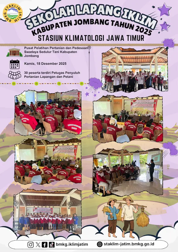  Sekolah Lapang Iklim Kabupaten Jombang Tahun 2025 Infografis 